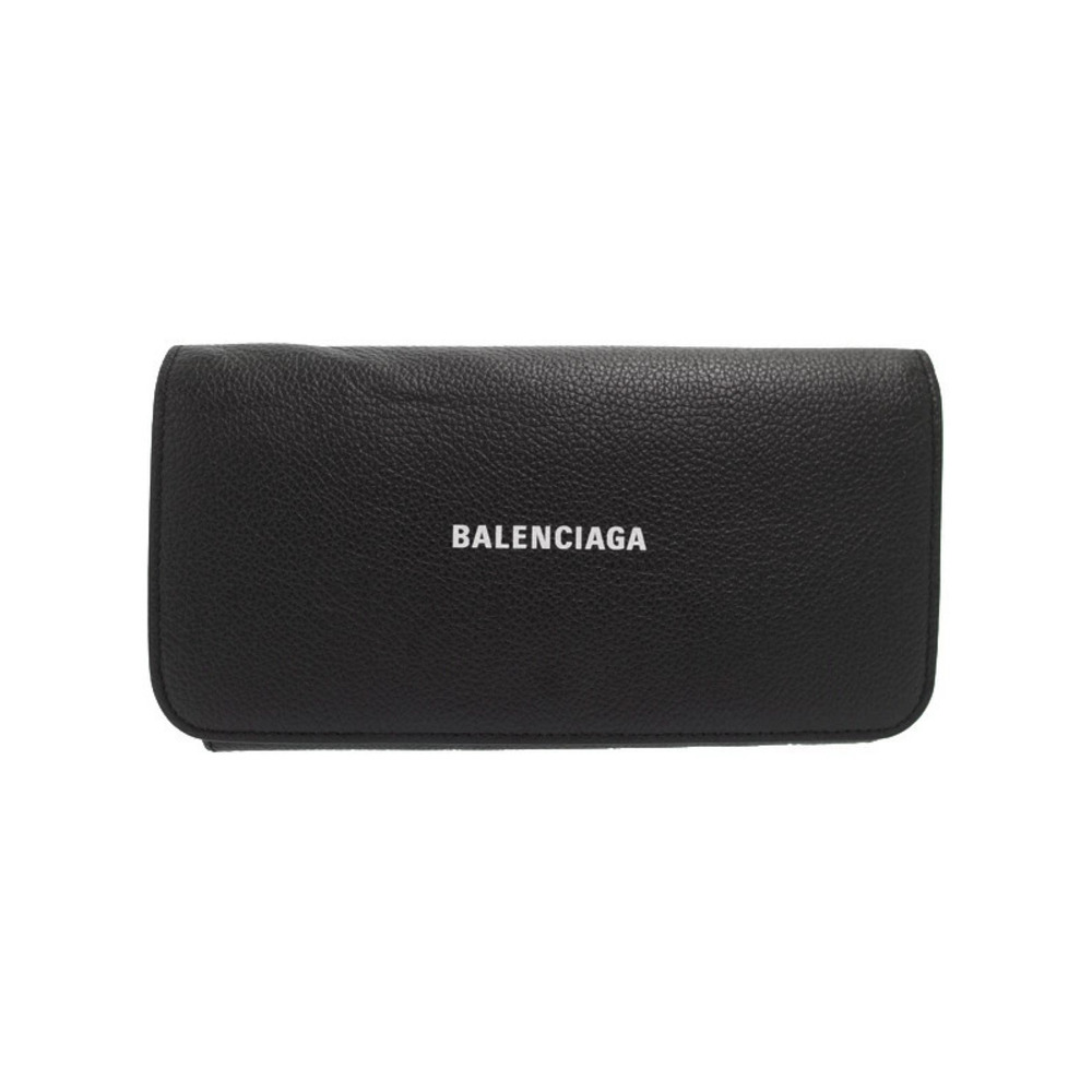 Balenciaga Leather Bi fold Long Wallet
